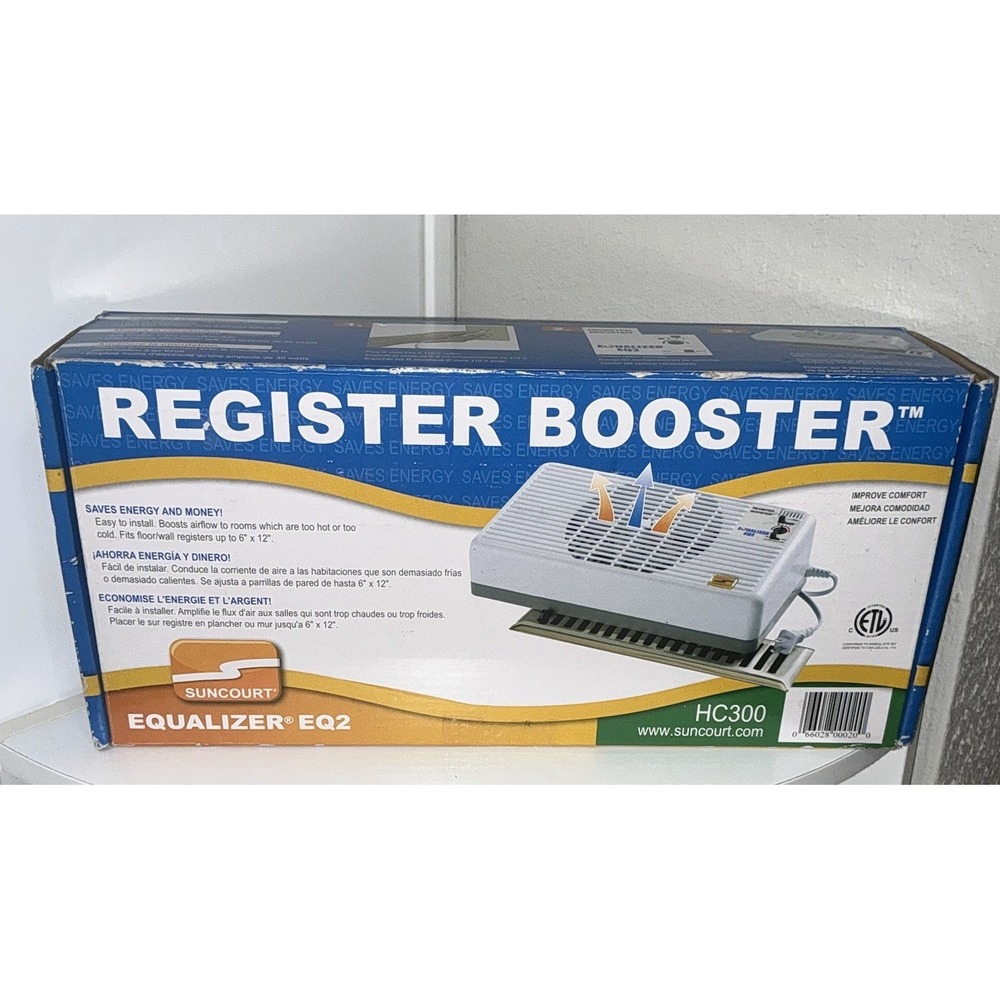 Suncourt White HC300 Register Fan Booster